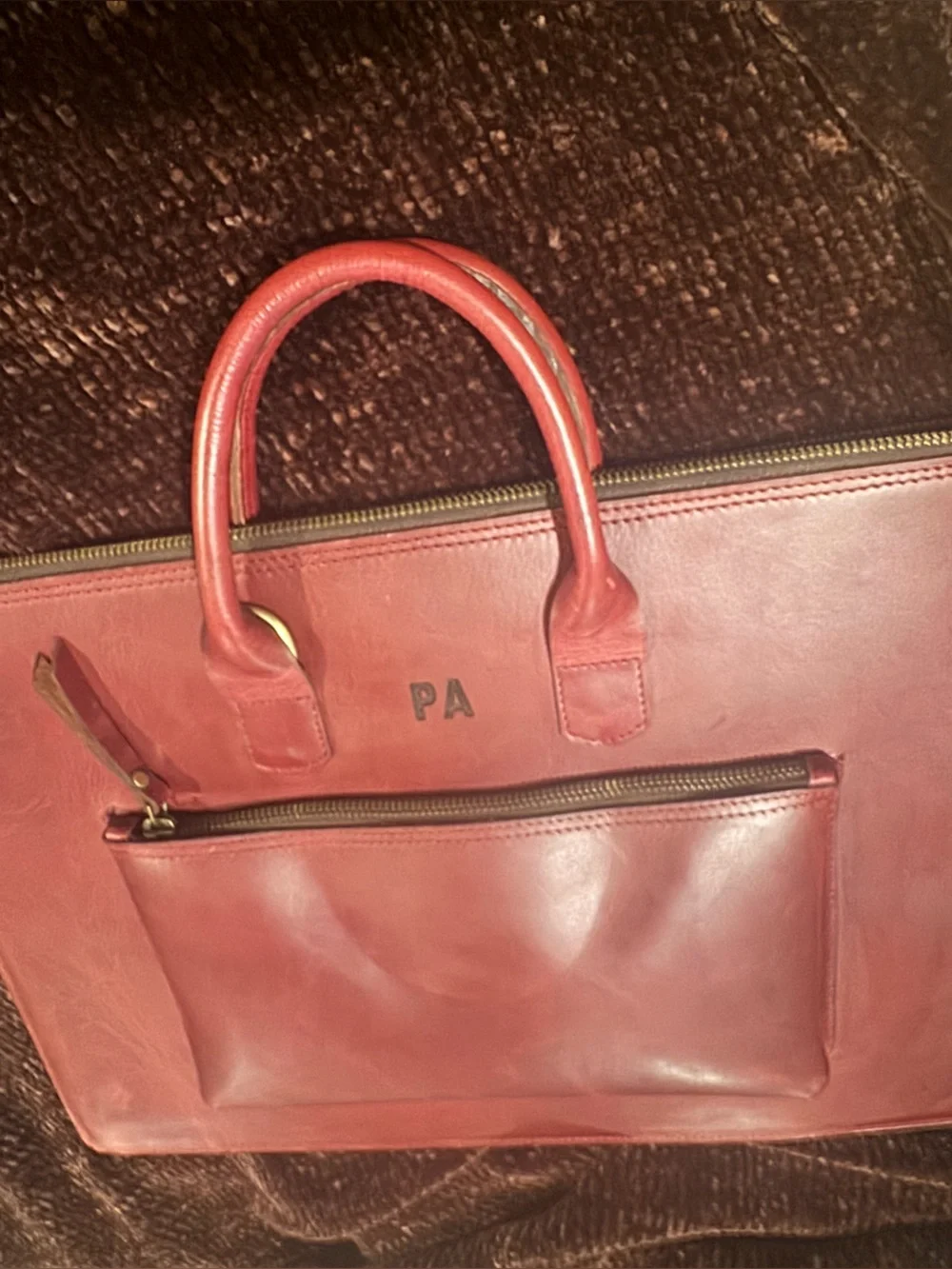 Leather Laptop Briefcase, MacBook